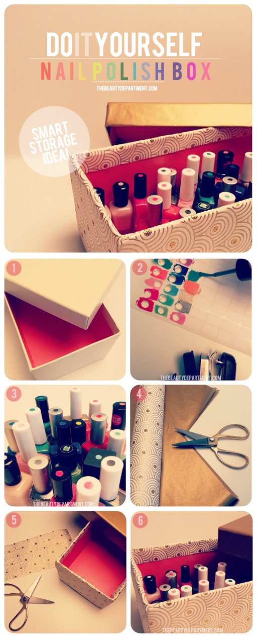 The Beauty Department Your Daily Dose Of Pretty Diy Nail Polish Storage Idea