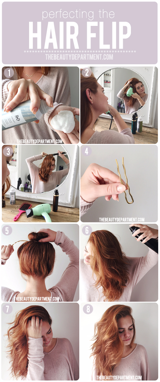 how to do a hair flip via thebeautydepartment