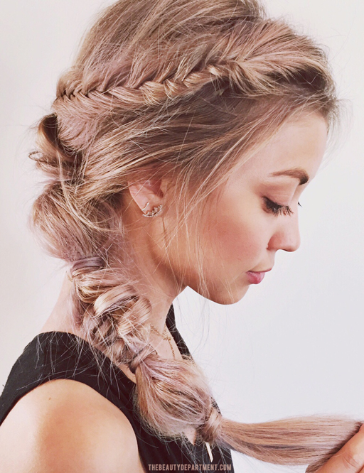 The Beauty Department: Your Daily Dose of Pretty. - DIY ROSE PINK HAIR +  BRAID