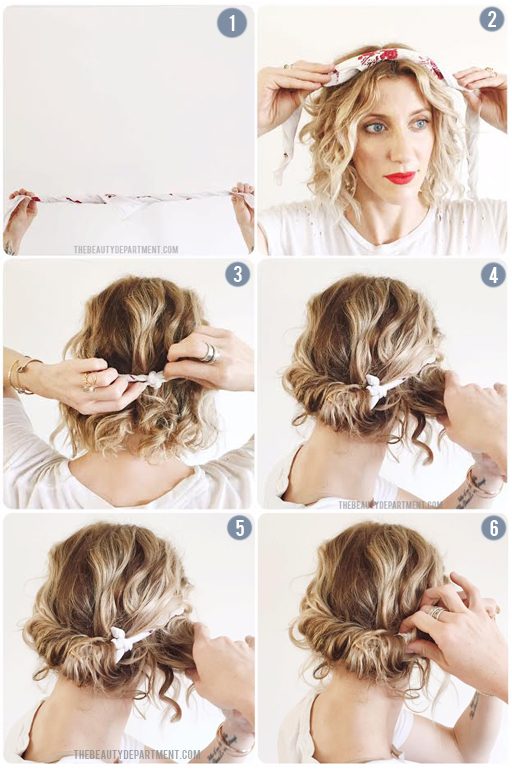 scarf hair tutorial the beauty department